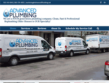 Tablet Screenshot of advancedplumbing.net